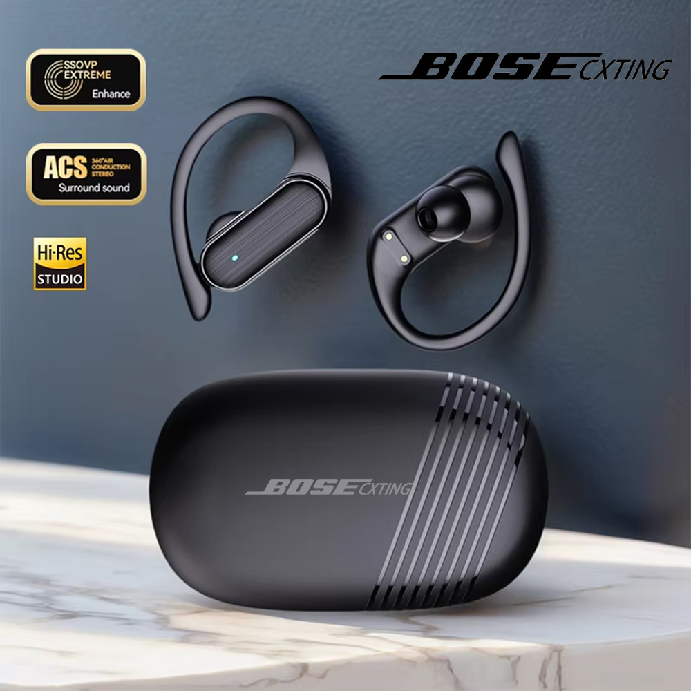 Earphones - BOSECXTING A520 หูฟังไร้สายสำหรับธุรกิจ แบบเกี่ยวหู เสียงเบส HIFI
